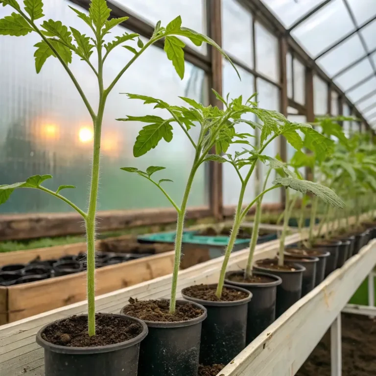 Leggy Tomato Seedlings