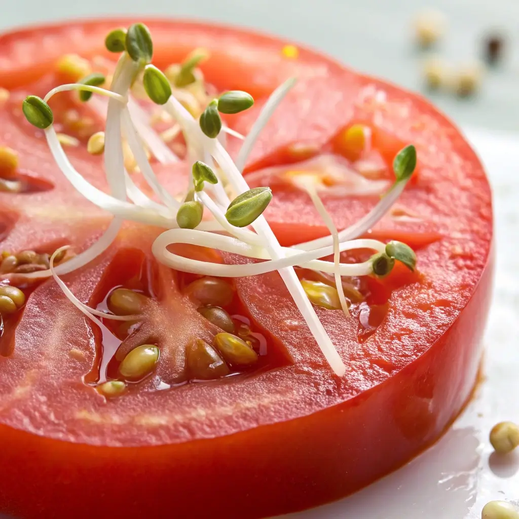 Tomato Seeds Germinate