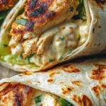 Cheesy Garlic Chicken Wraps