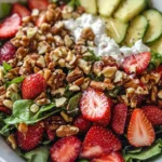 Strawberry Crunch Salad with Champagne Vinaigrette