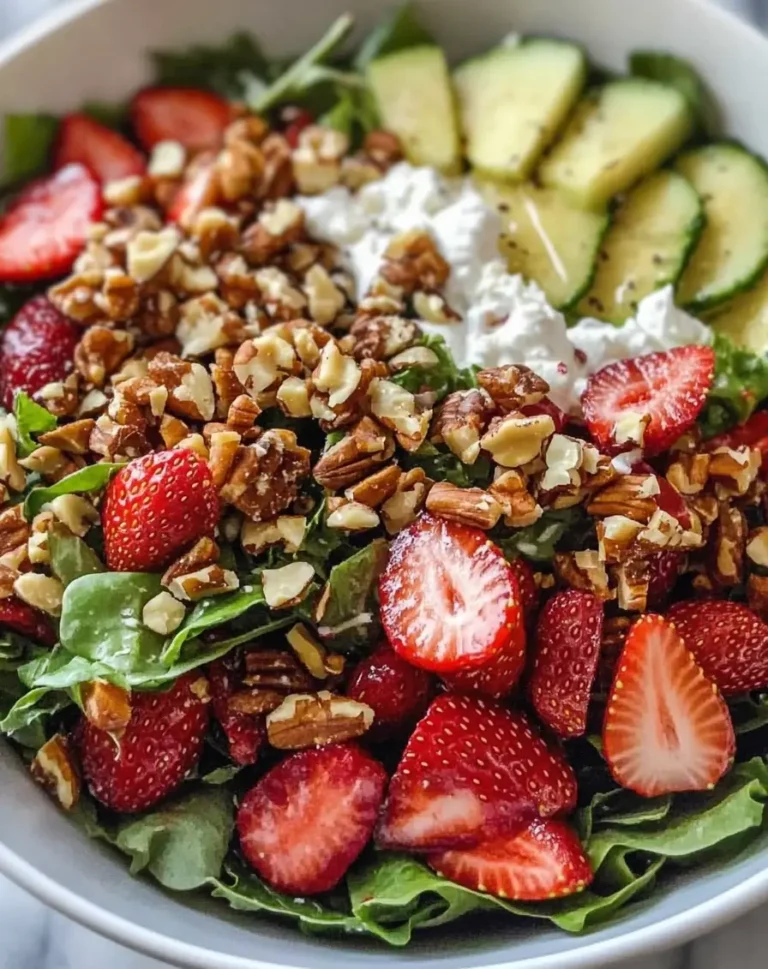 Strawberry Crunch Salad with Champagne Vinaigrette