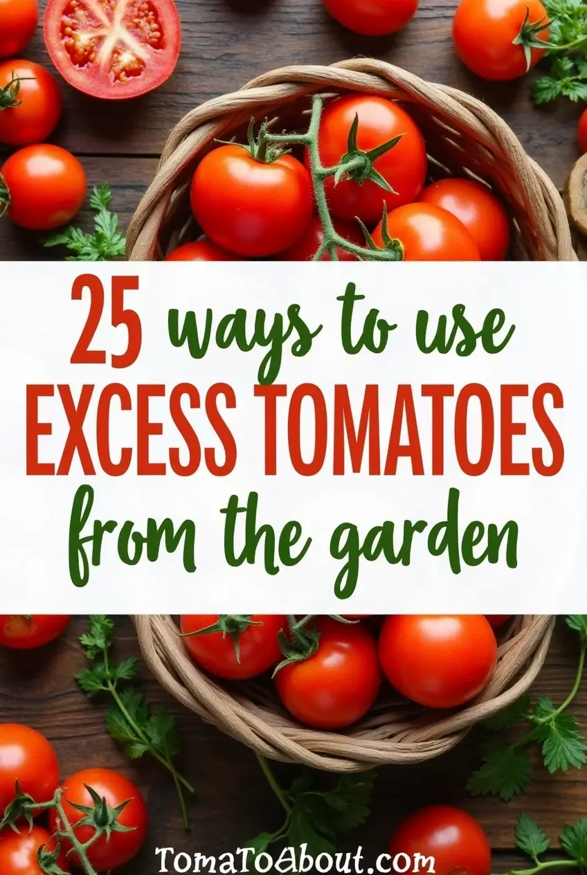 25 Ways to Use Excess Tomatoes from the Garden
