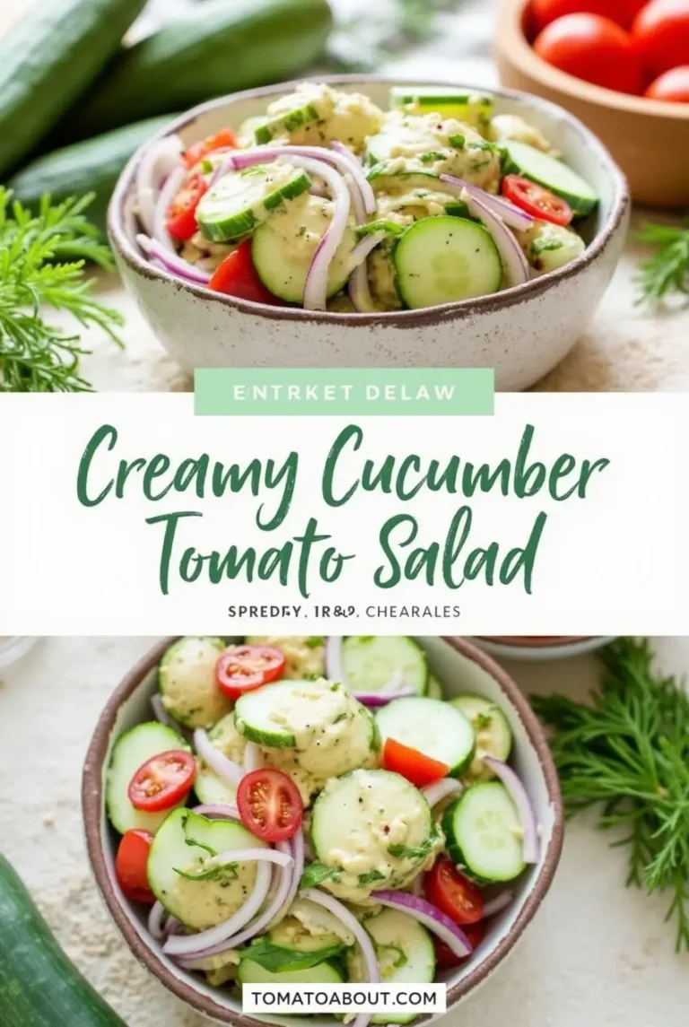 Creamy Cucumber Tomato