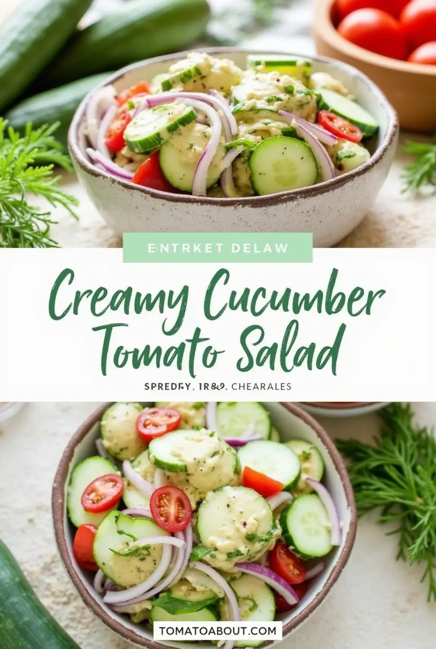 Creamy Cucumber Tomato