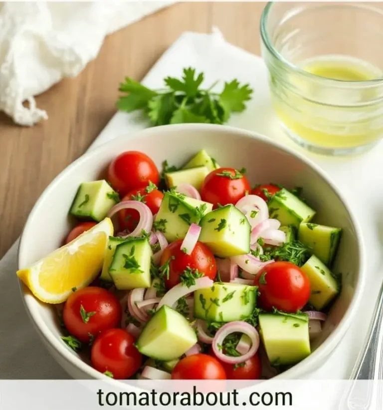 Refreshing Cucumber Tomato Salad