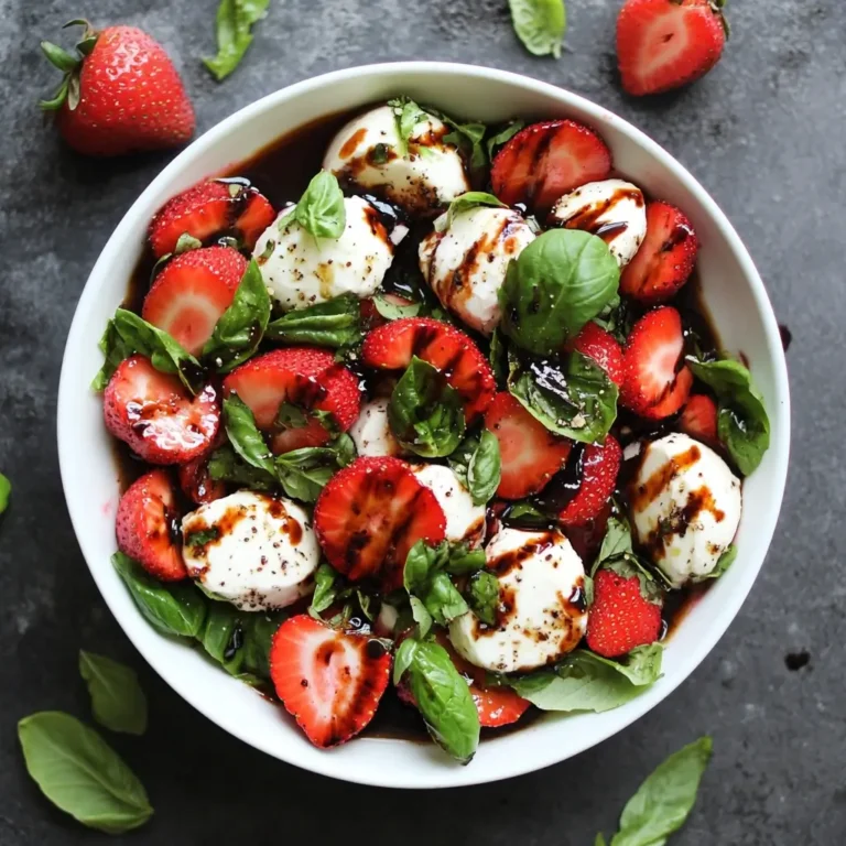 Balsamic Strawberry Caprese