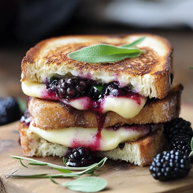 Blackberry Balsamic and Brie Grilled Cheese