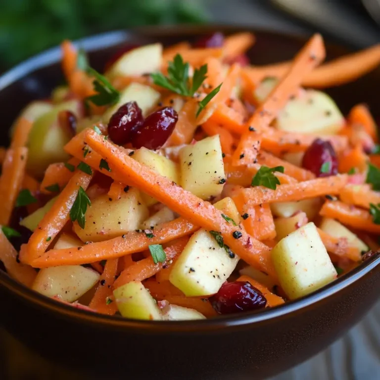 Refreshing Apple Cranberry Carrot Salad