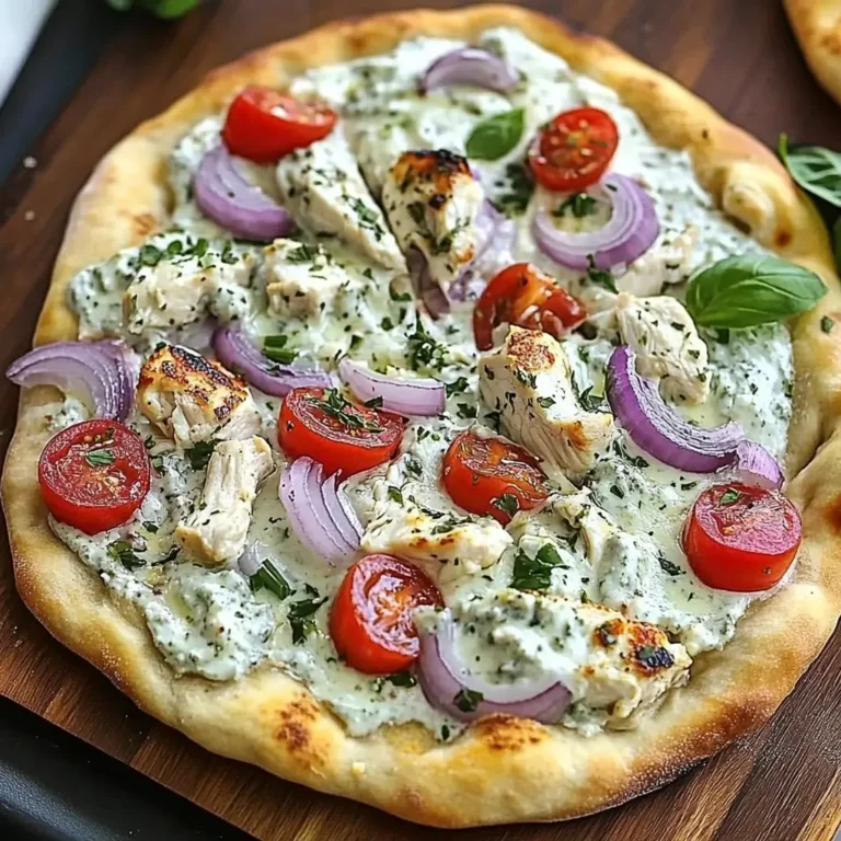 Tzatziki Chicken Pizza