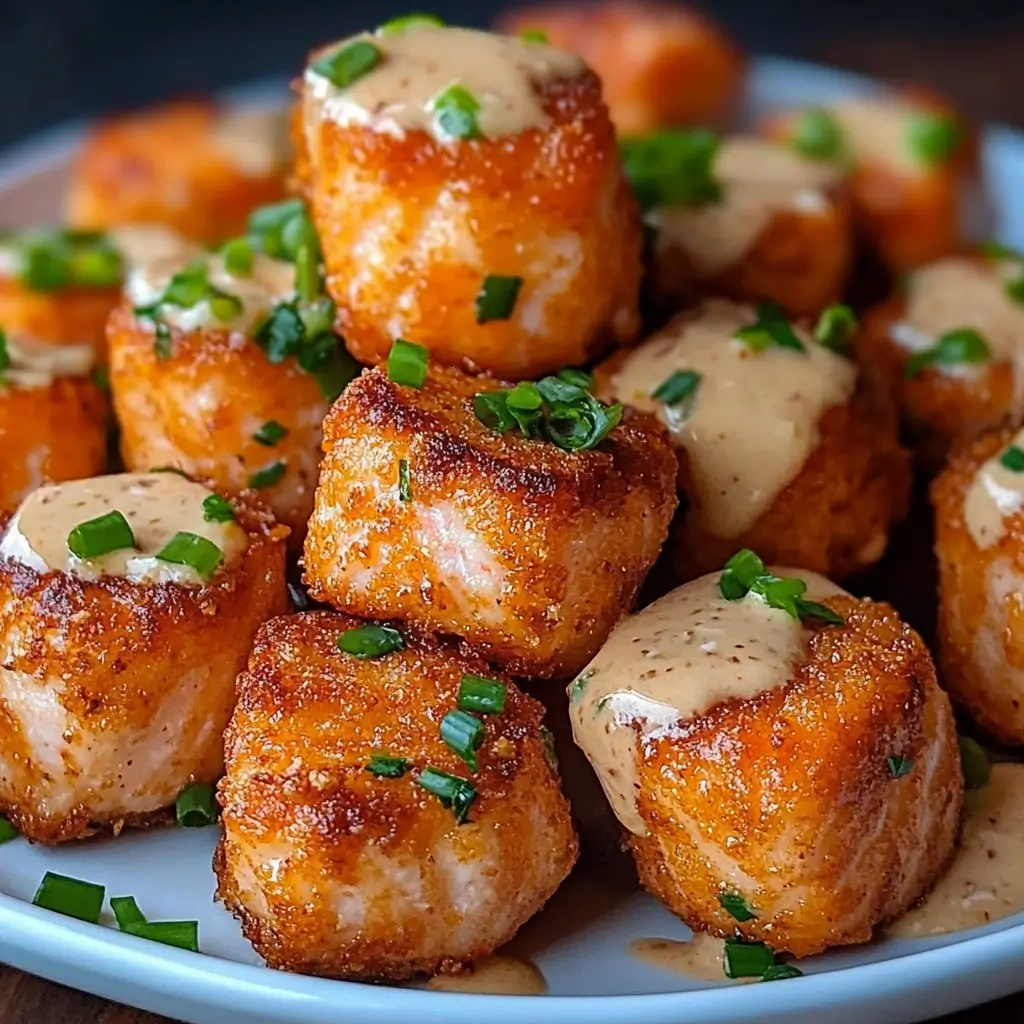 Crispy Bang Bang Salmon Bites