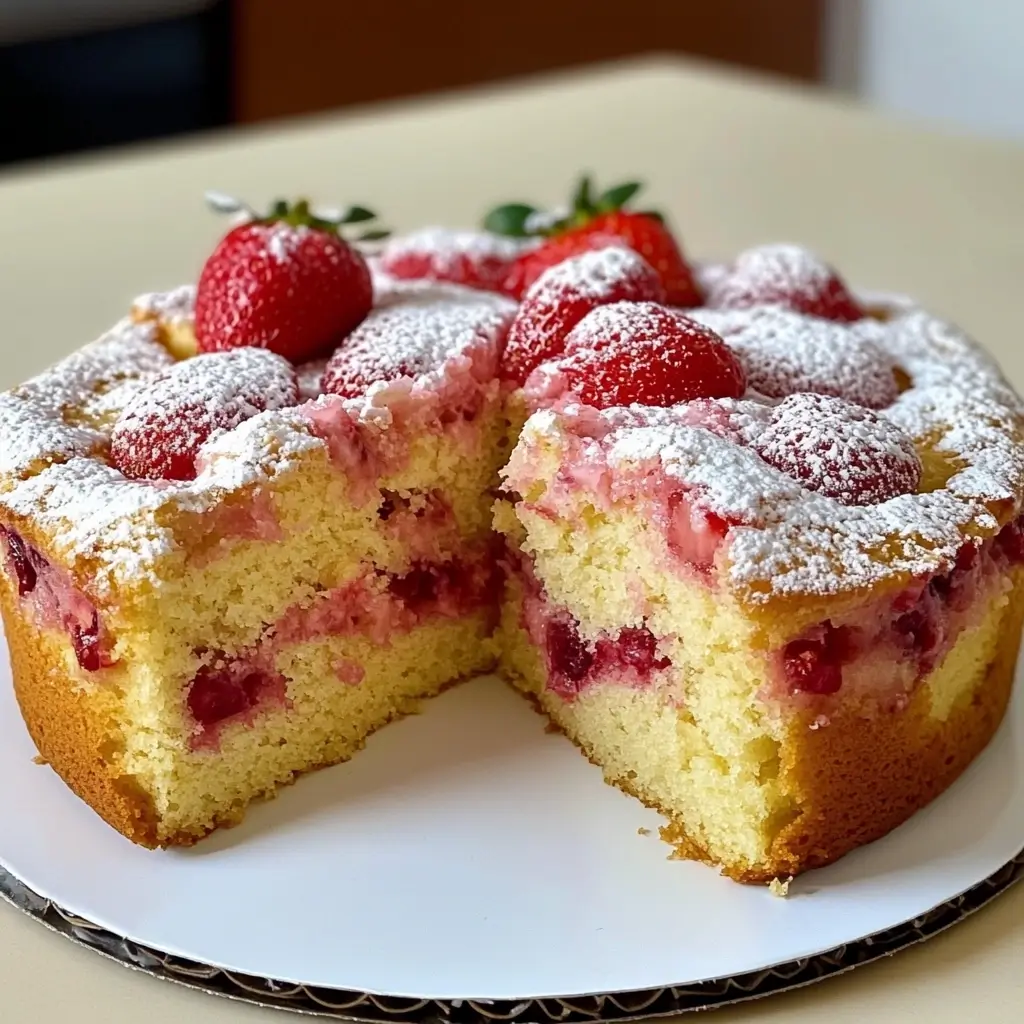 pyszne ciasto z truskawkami