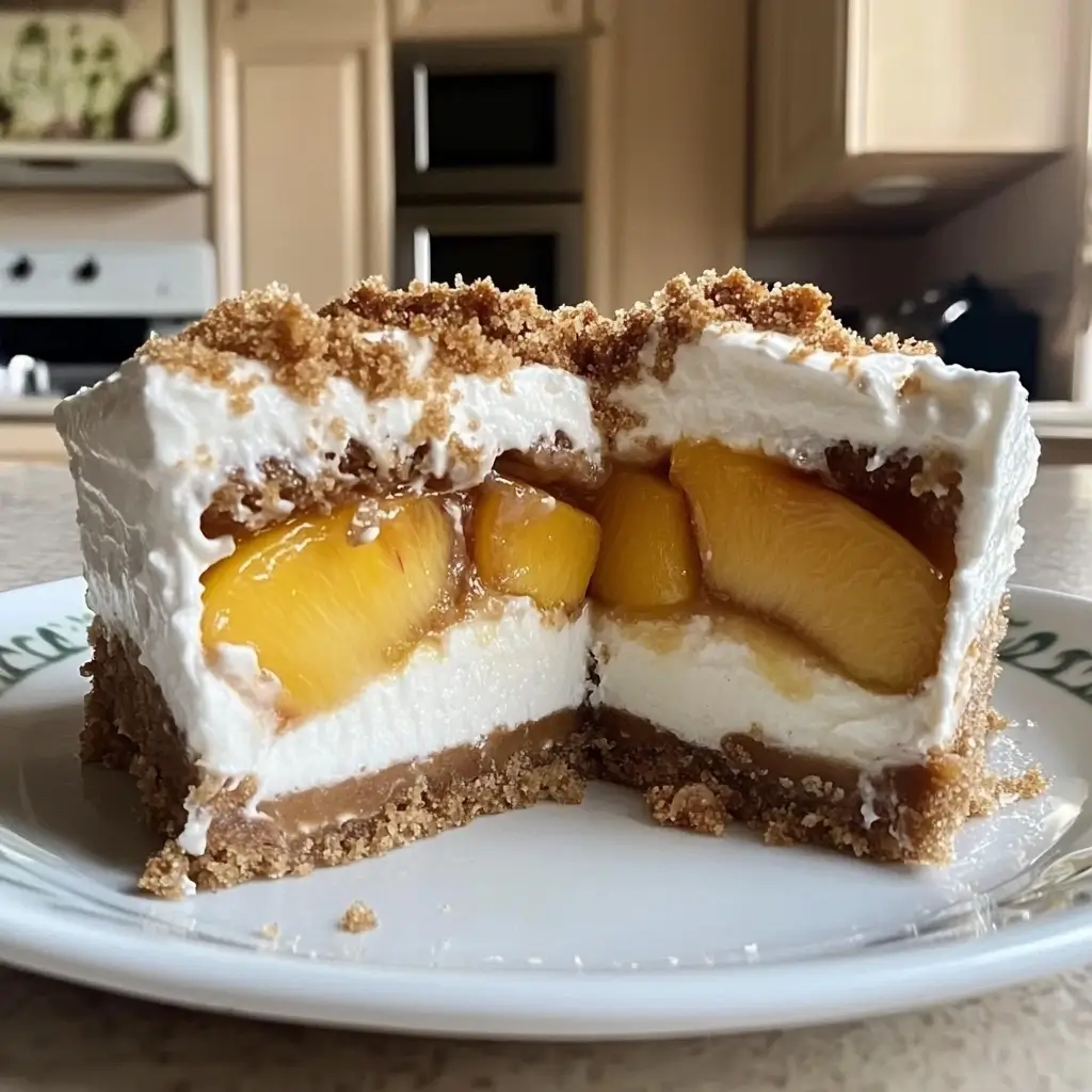 Ciasto Bez Pieczenia z Mascarpone i Brzoskwiniami
