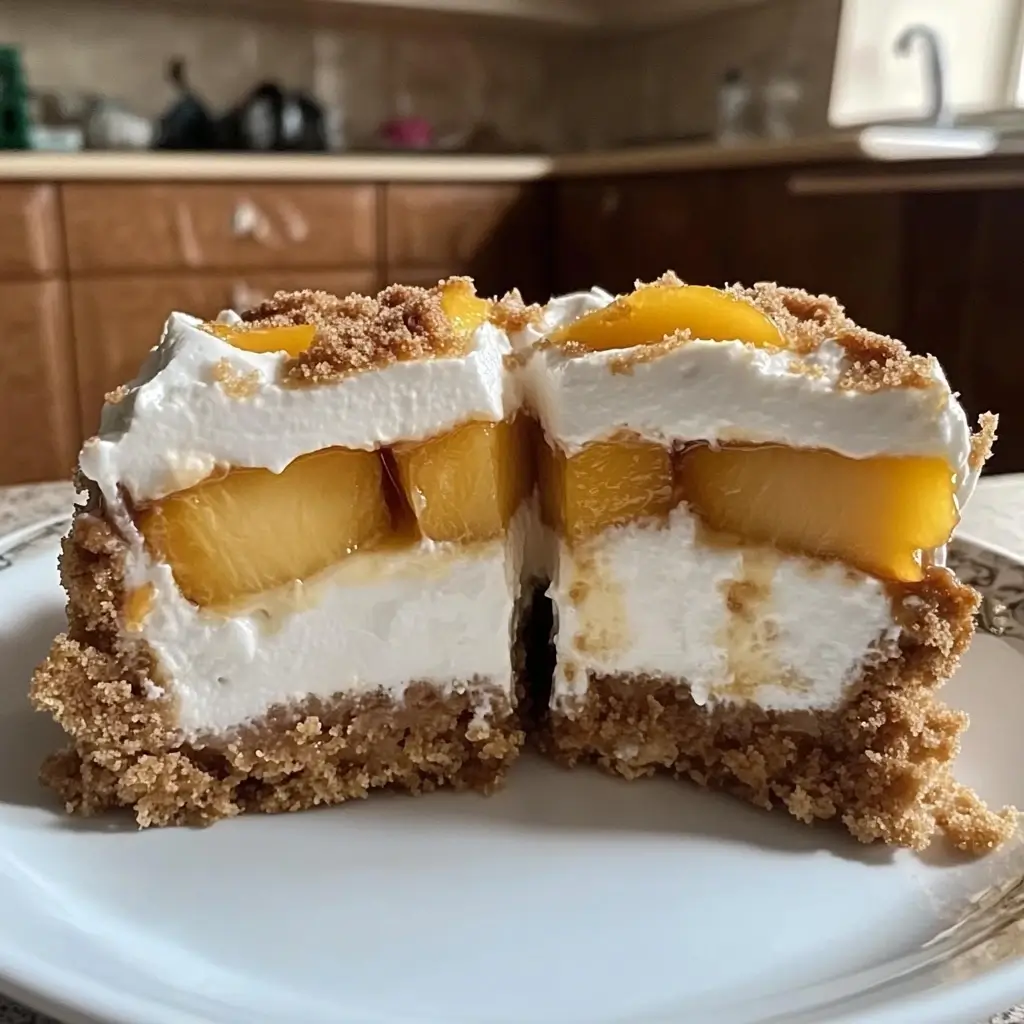 Ciasto Bez Pieczenia z Mascarpone i Brzoskwiniami