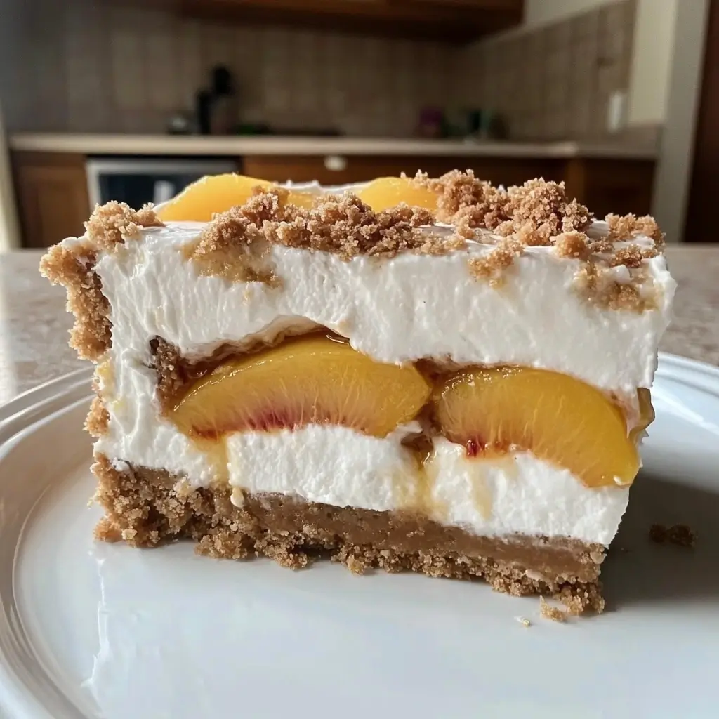 Ciasto Bez Pieczenia z Mascarpone i Brzoskwiniami