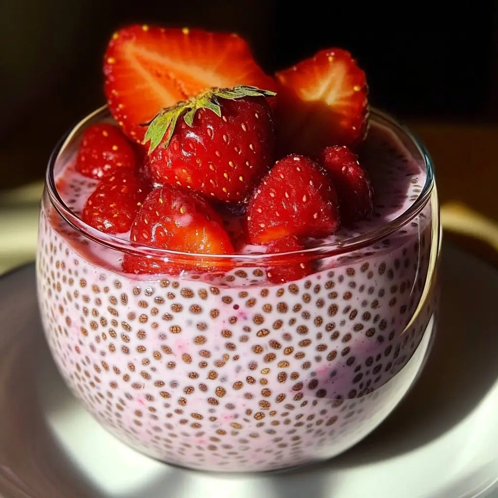 PUDDING Z NASIONAMI CHIA Z TRUSKAWKAMI