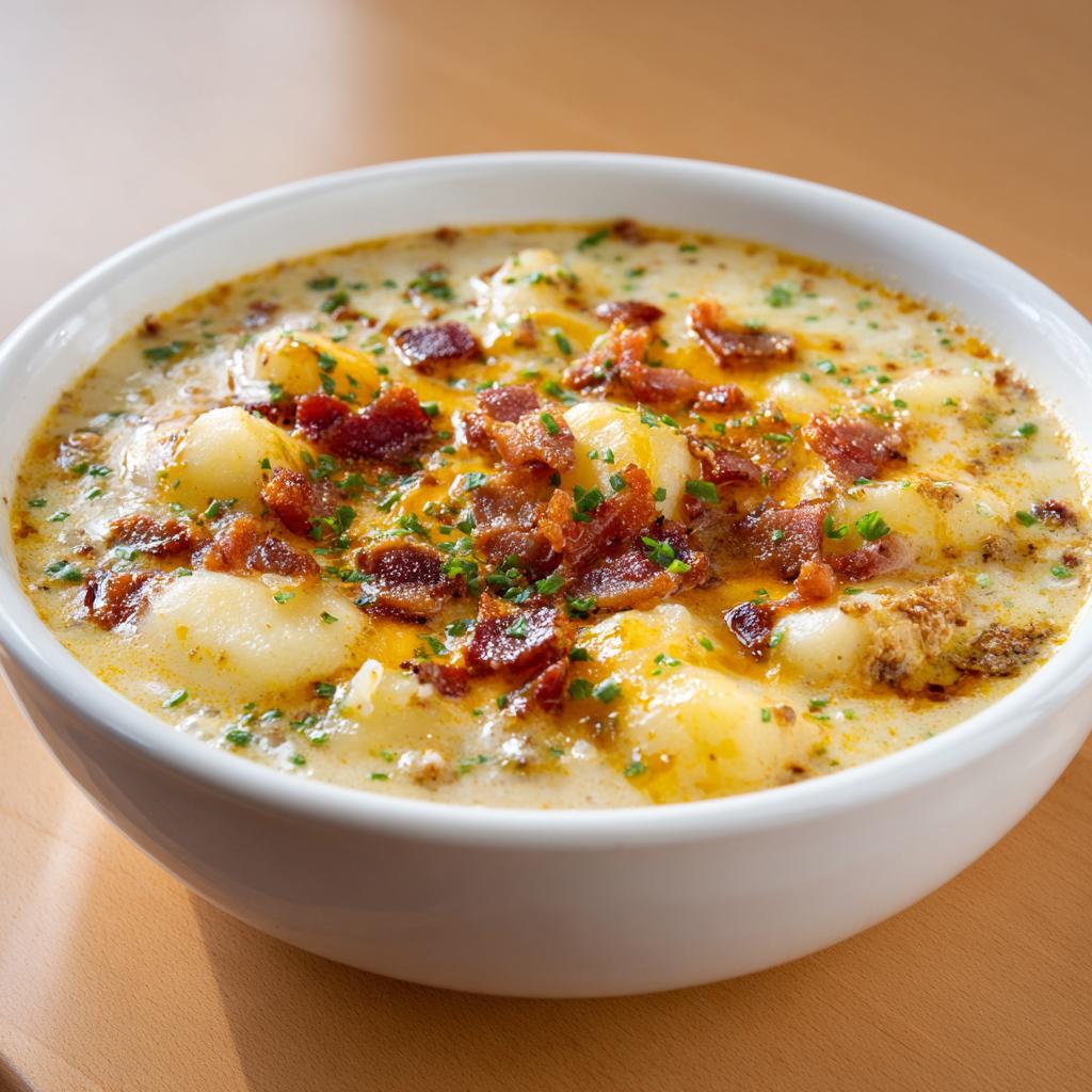 Bacon Cheddar Gnocchi Soup – Creamy, Cheesy & Cozy Comfort Food - detail 4
