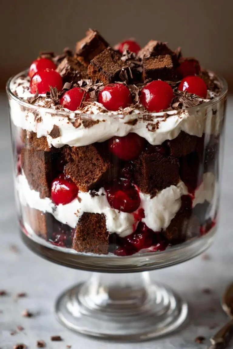 Black Forest Trifle for Christmas