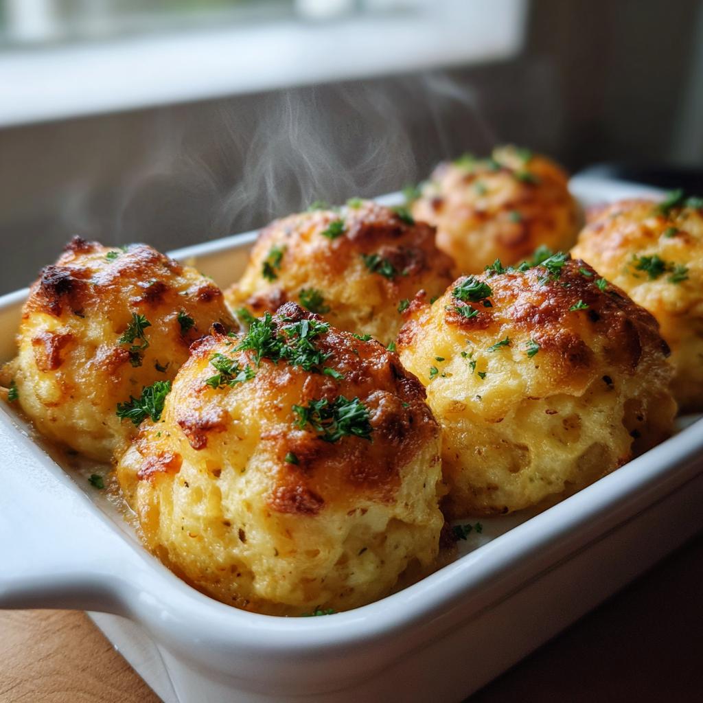 Cheesy Mashed Potato Puffs - detail 2