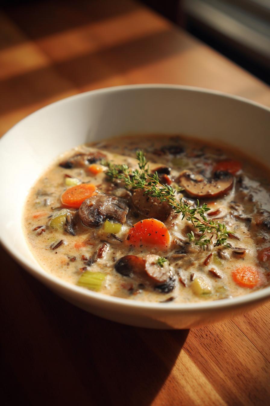 Cozy Autumn Wild Rice Soup: Warming and Flavorful