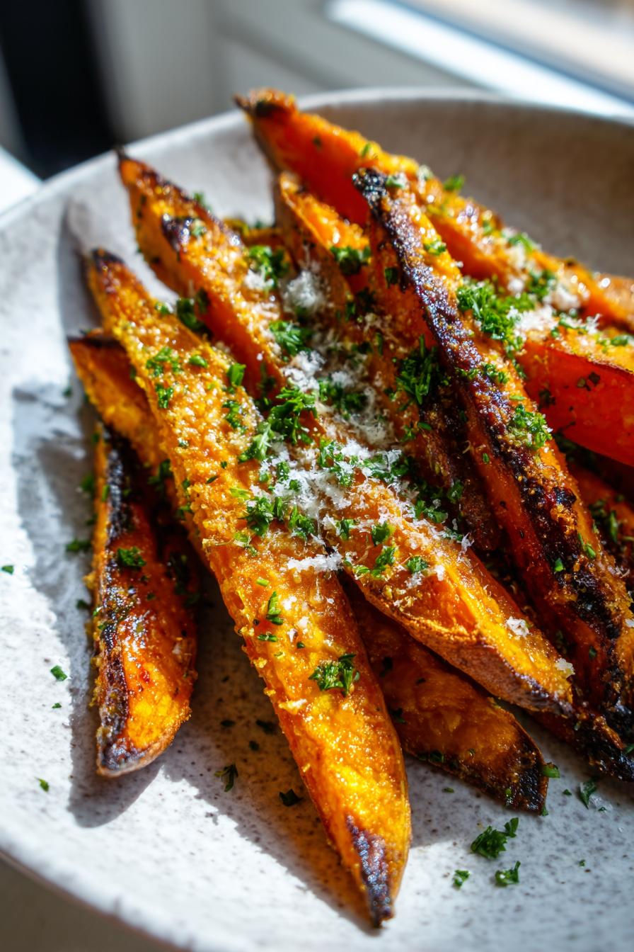 Garlic Parmesan Sweet Potato Wedges You Need to Try!