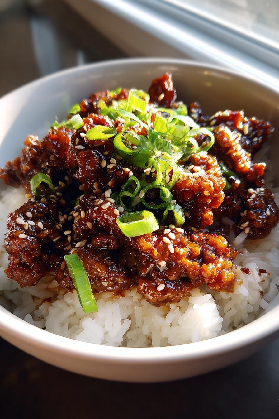 Korean Ground Beef Bowl
