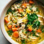Lemon Chicken Orzo Soup