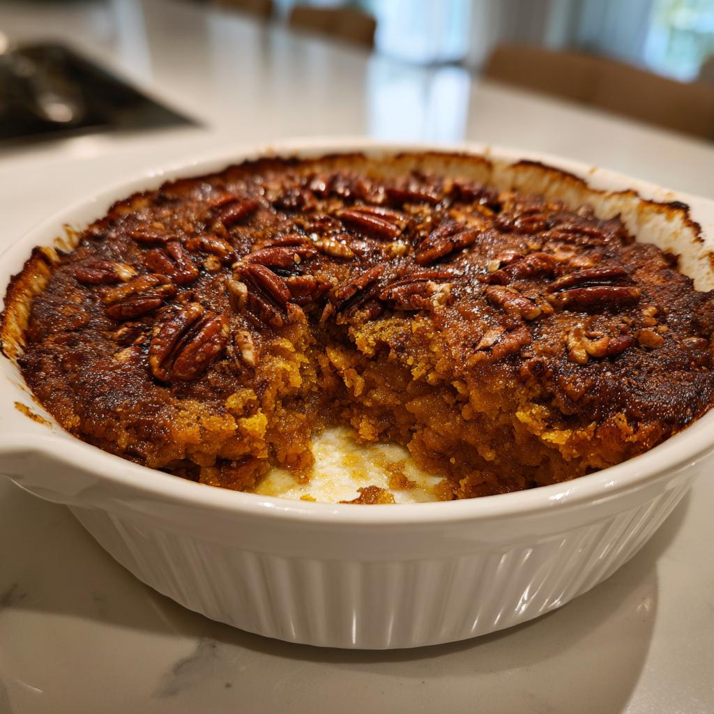 Pumpkin Pecan Cobbler - detail 2