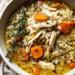 SLOW COOKER CHICKEN AND WILD RICE SOUP