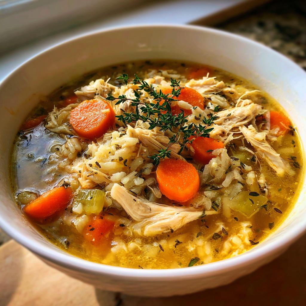 SLOW COOKER CHICKEN AND WILD RICE SOUP - detail 4
