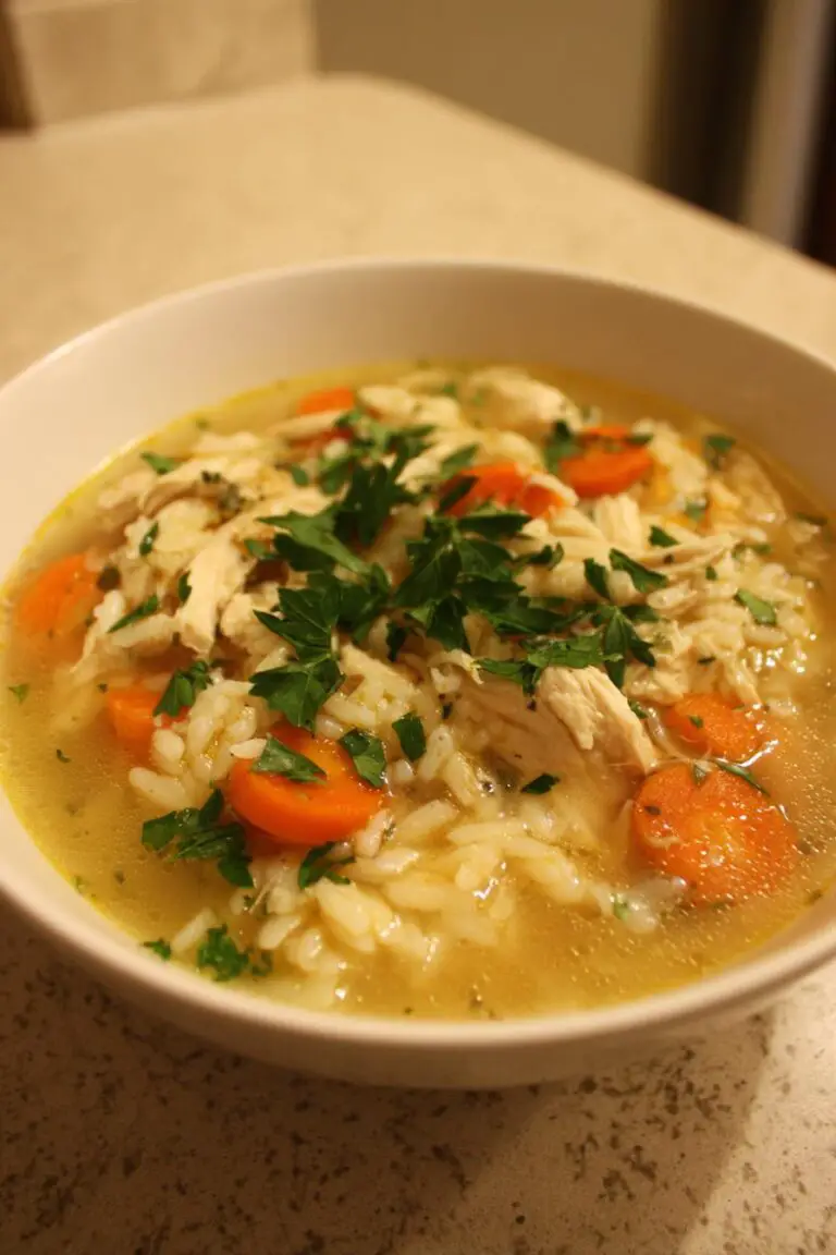 Simple Chicken and Rice Soup