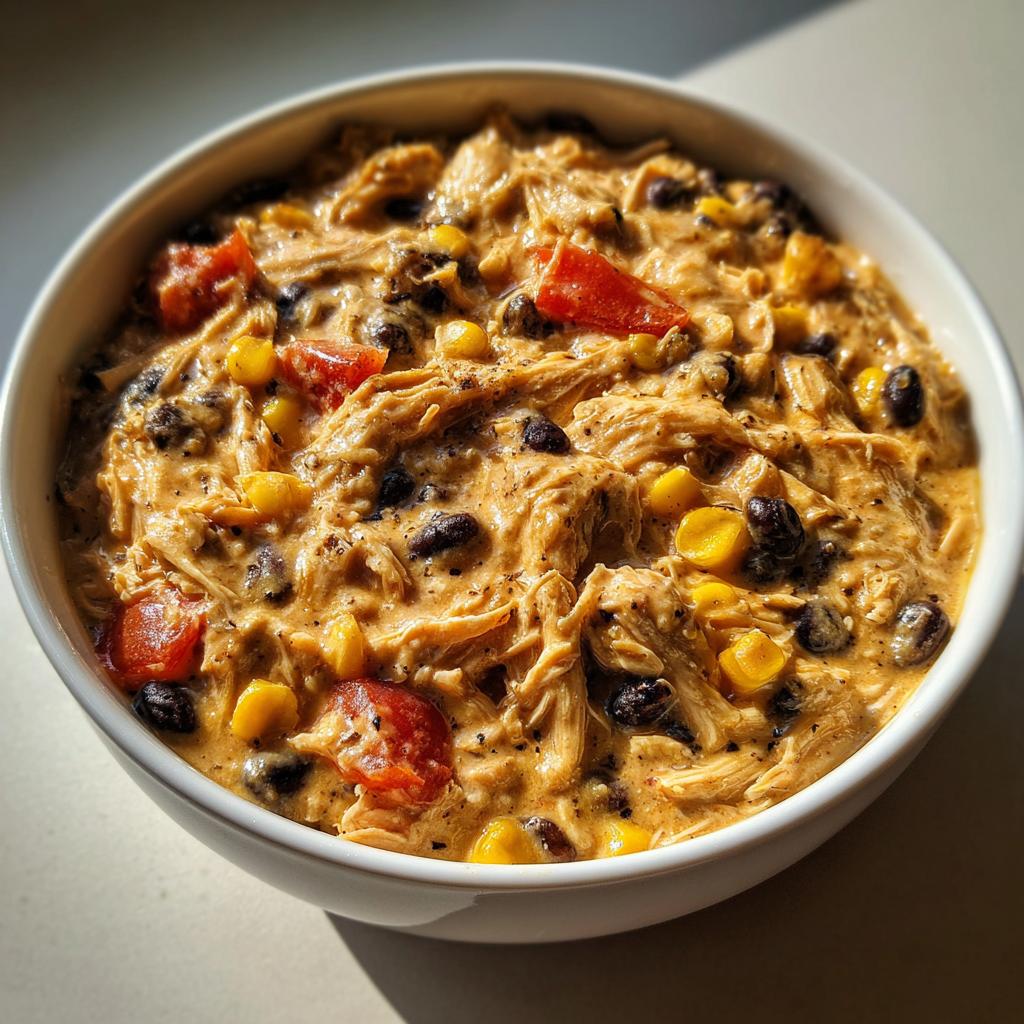 Slow Cooker Cream Cheese Crack Chicken Chili - Plain Chicken - detail 2