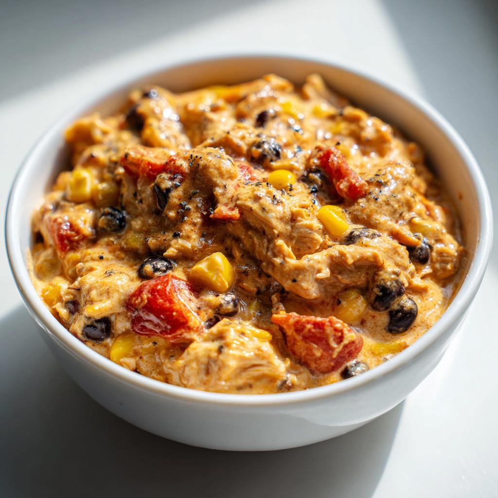 Slow Cooker Cream Cheese Crack Chicken Chili - Plain Chicken - detail 3