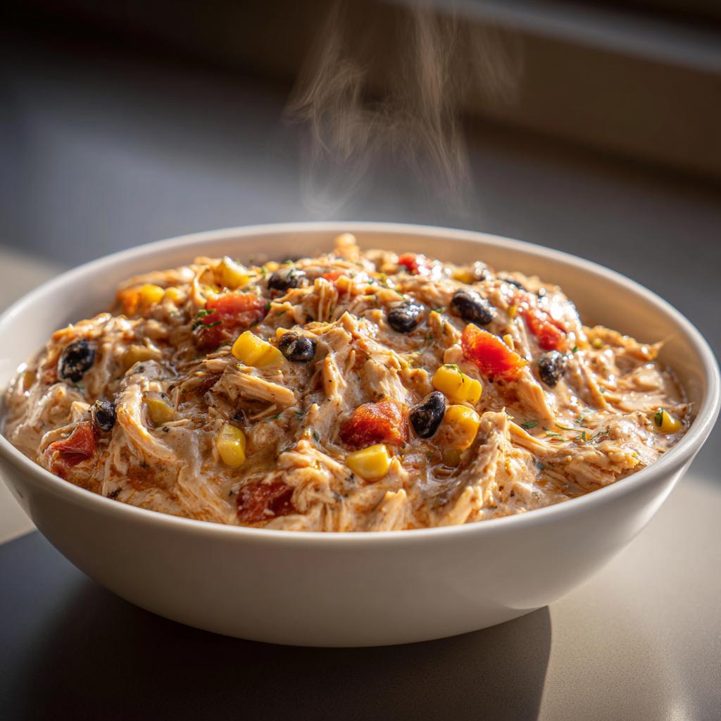 Slow Cooker Cream Cheese Crack Chicken Chili - Plain Chicken - detail 4