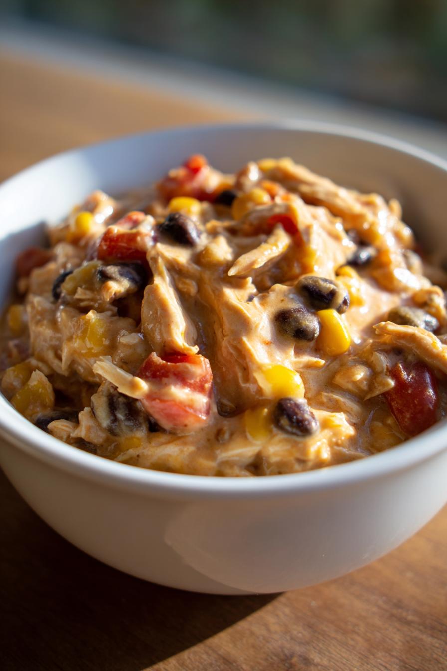 Slow Cooker Cream Cheese Crack Chicken Chili - Plain Chicken