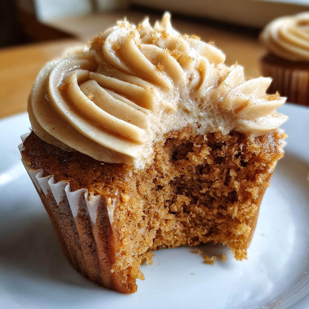 Apple Cider Cupcakes with Spiced Buttercream Frosting - detail 2