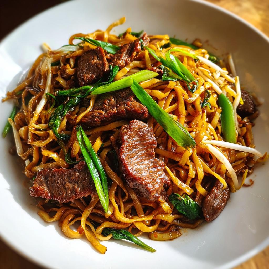 Beef Pan-Fried Noodles - detail 1