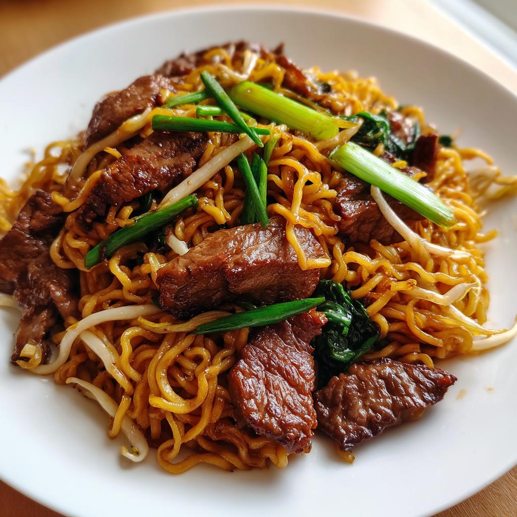 Beef Pan-Fried Noodles - detail 2