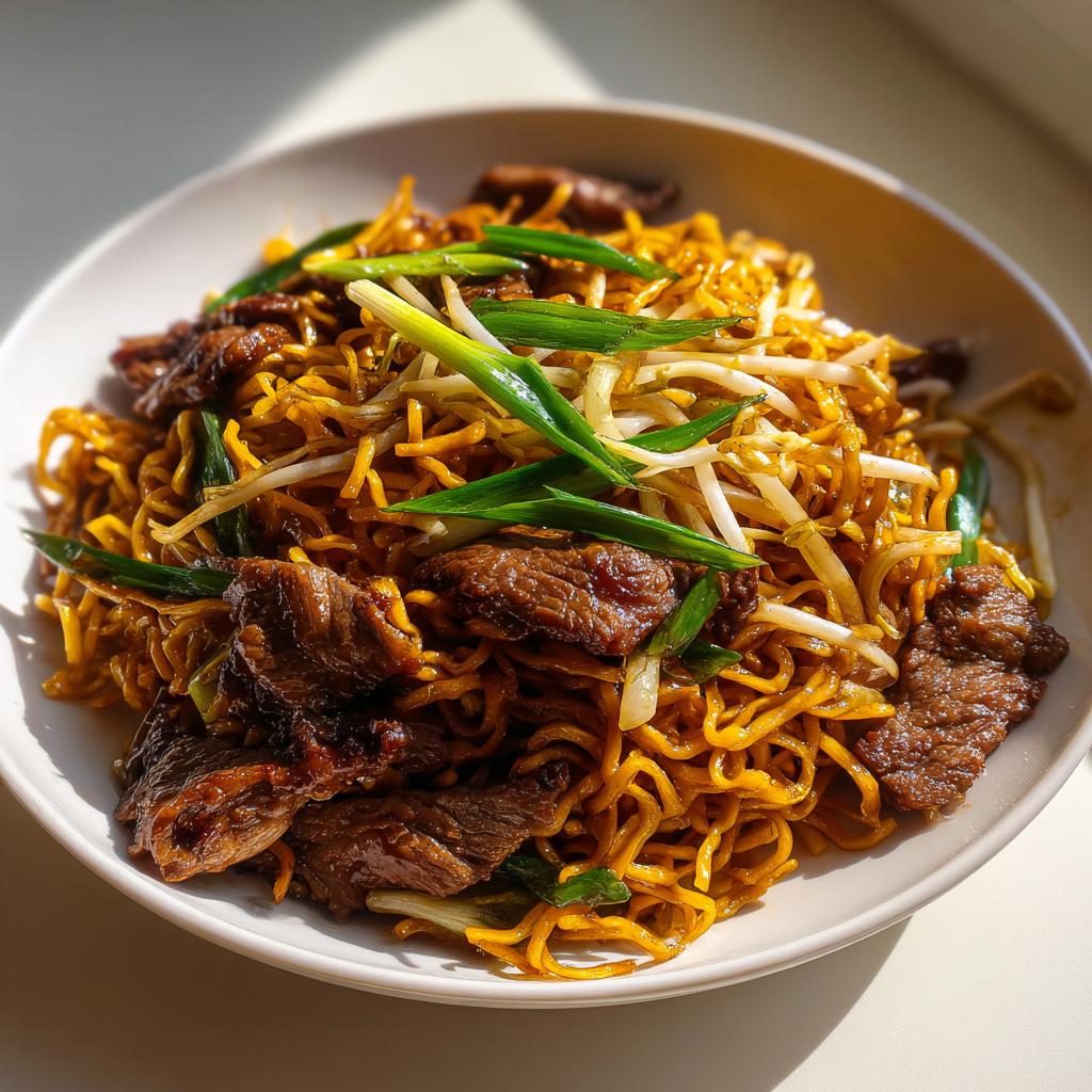 Beef Pan-Fried Noodles - detail 3