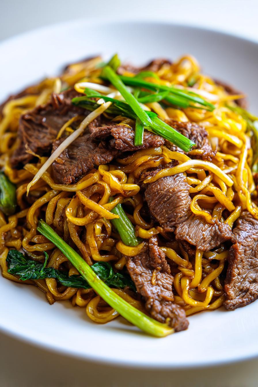 Beef Pan-Fried Noodles