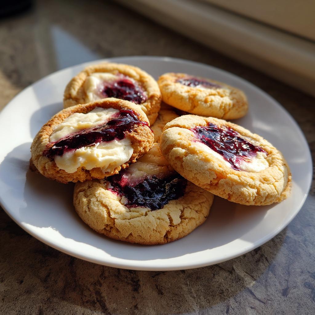 Blueberry Cheesecake Swirl Cookies - detail 2