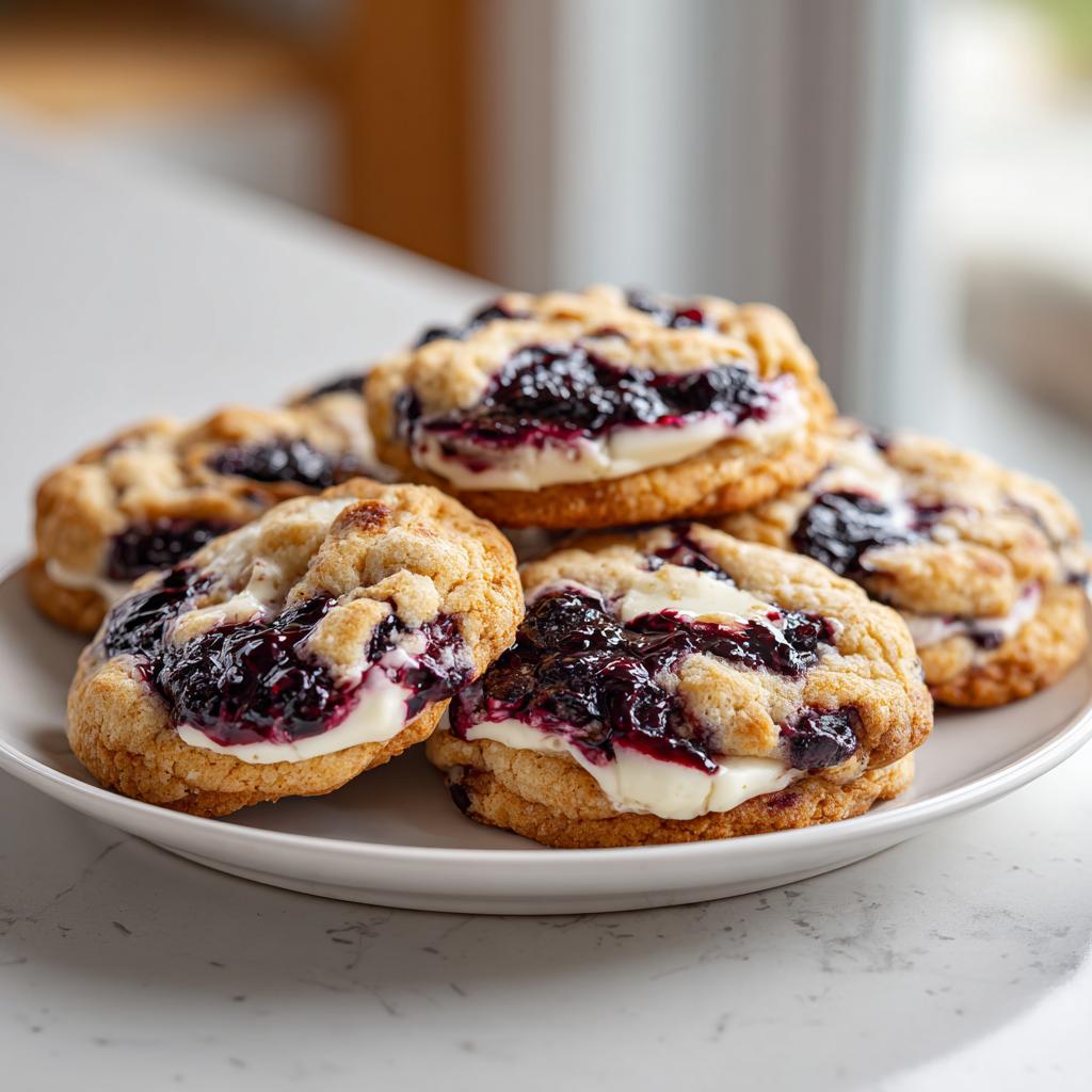 Blueberry Cheesecake Swirl Cookies - detail 3