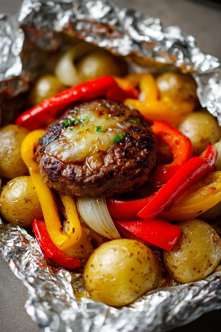 Burger Dinner Foil Packets