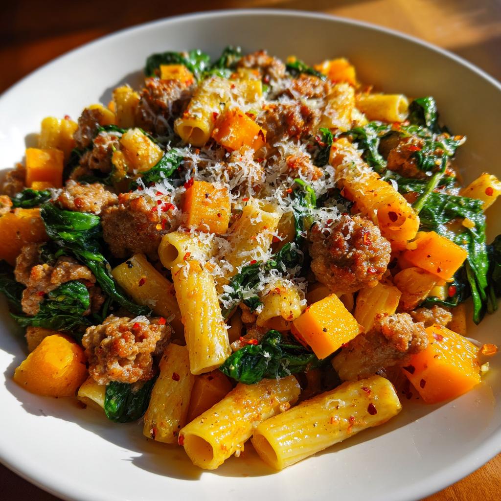 Butternut Squash Pasta with Sausage and Spinach: A Cozy Fall Dinner You’ll Love - detail 2