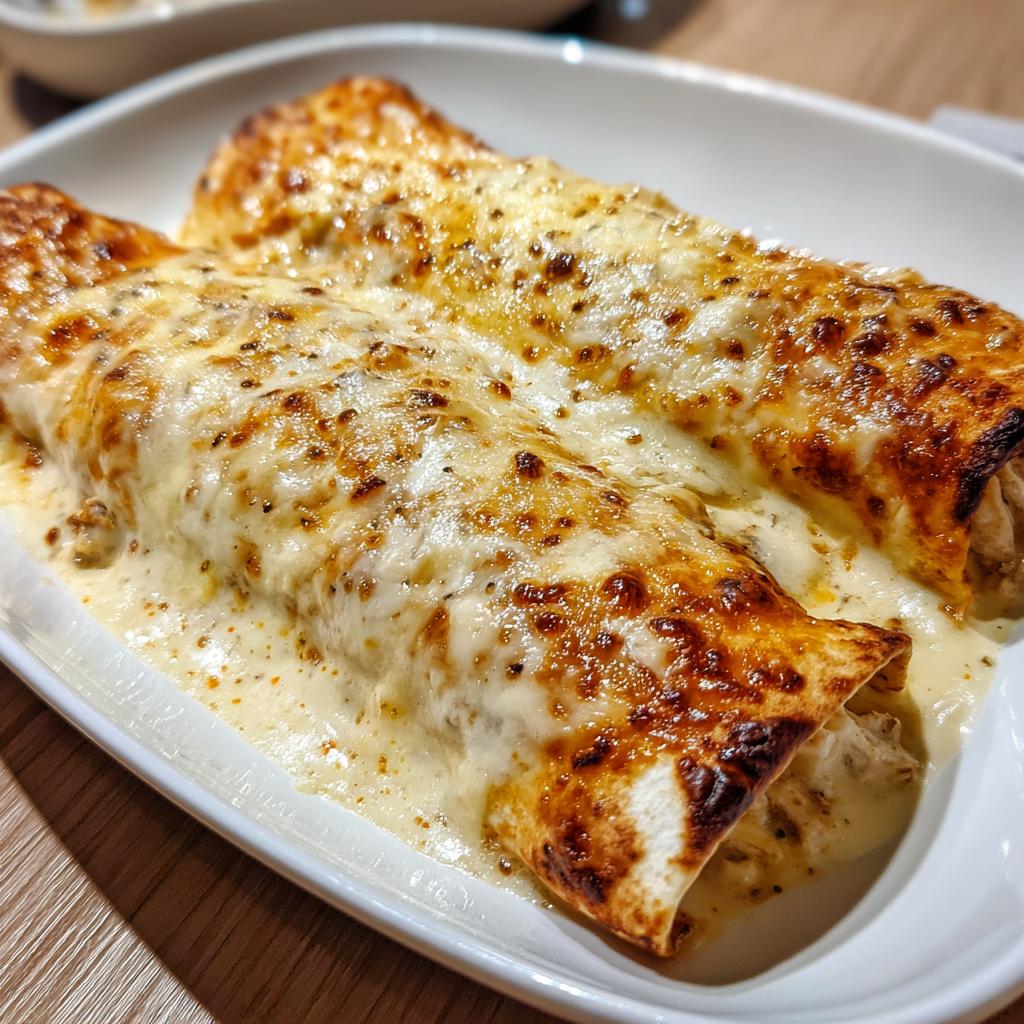 CHICKEN ENCHILADAS WITH SOUR CREAM WHITE SAUCE - detail 3