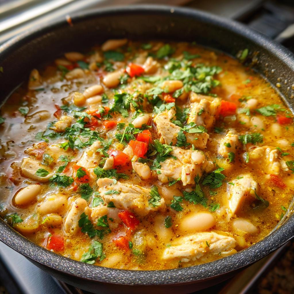 Cajun White Chicken Chili - detail 2