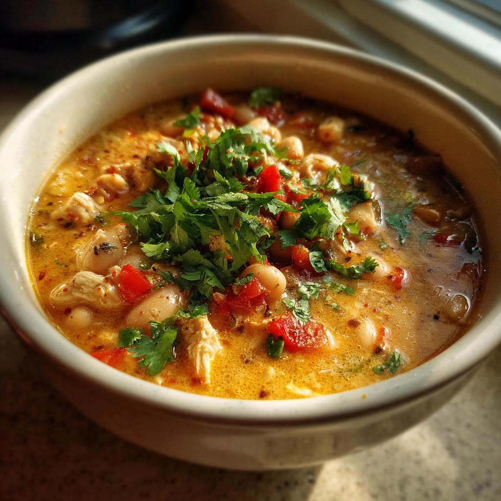 Cajun White Chicken Chili - detail 3