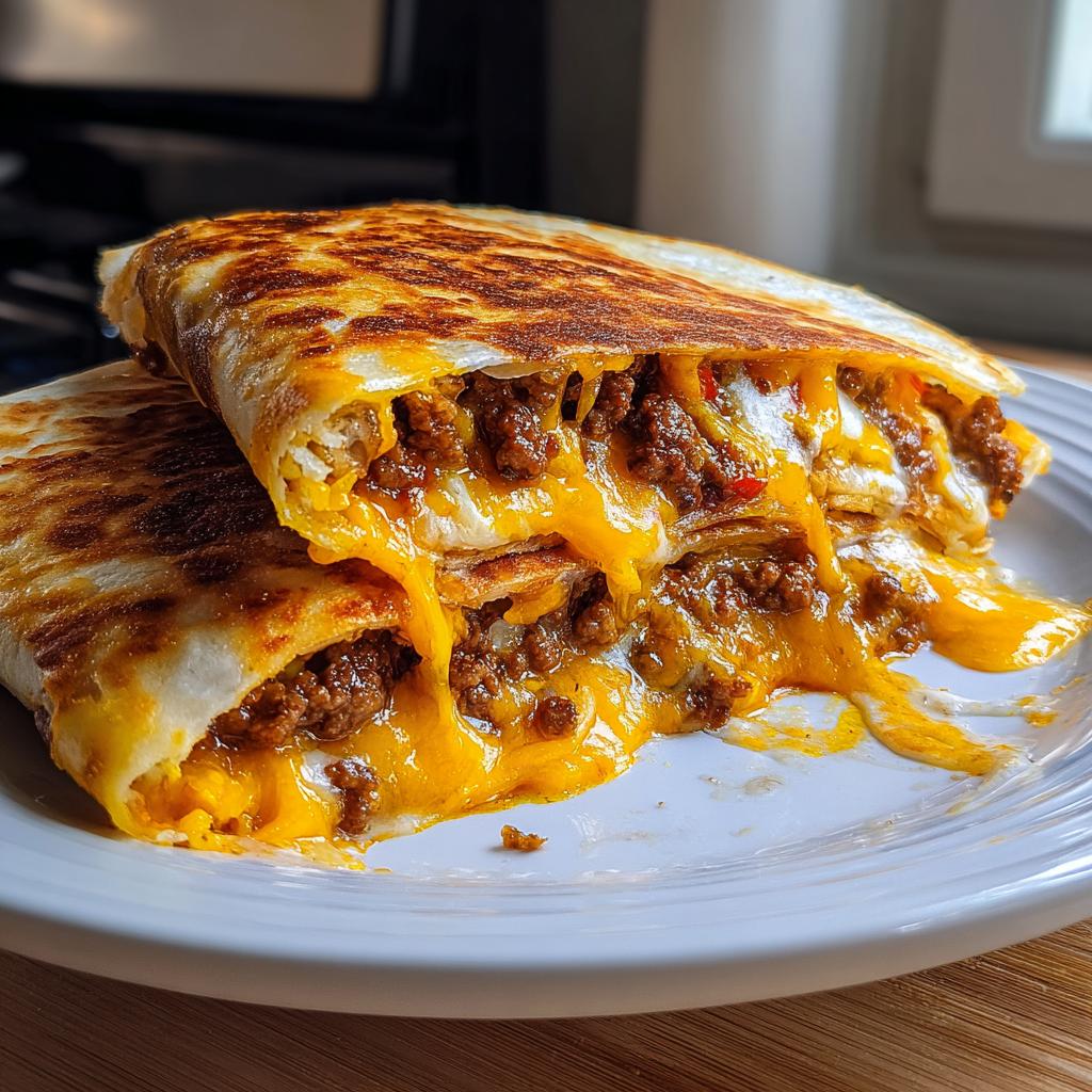 Cheesy Ground Beef Quesadillas - detail 1