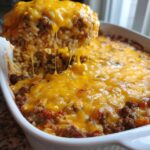 Cheesy Hamburger Rice Casserole