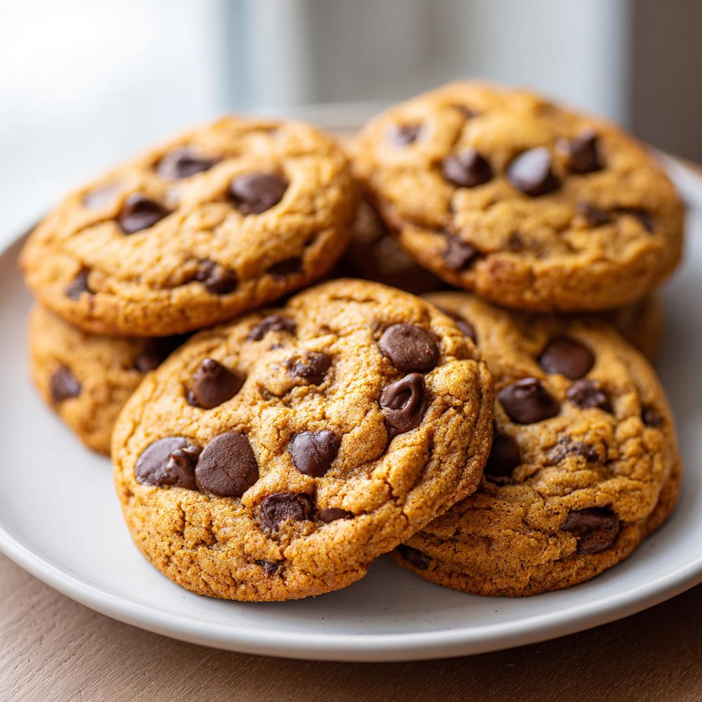 Chewy Pumpkin Chocolate Chip Cookies - detail 1