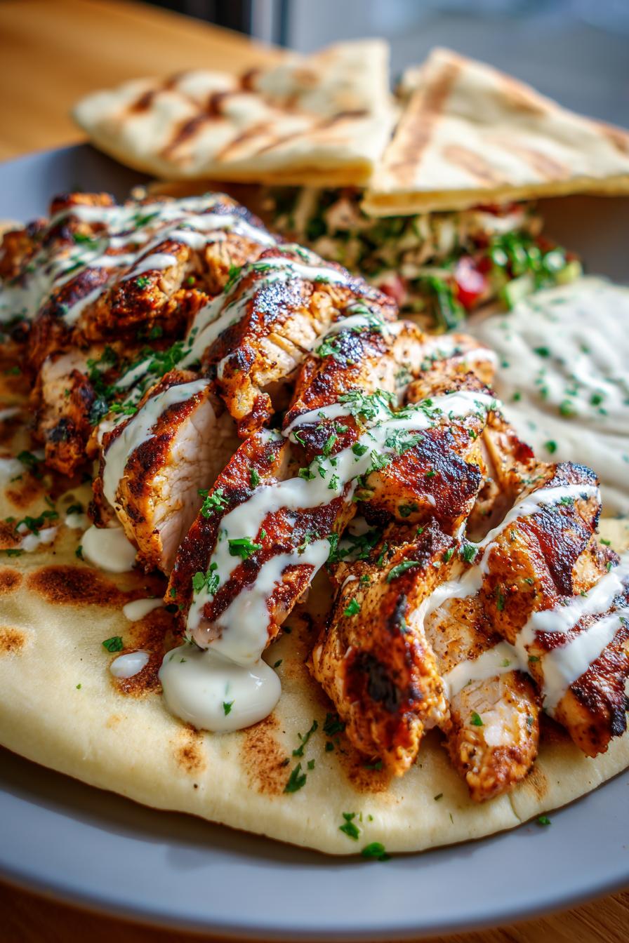 Chicken Shawarma with Garlic Sauce Recipe